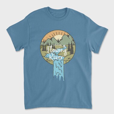Unisex Men's T-Shirt, River Valley