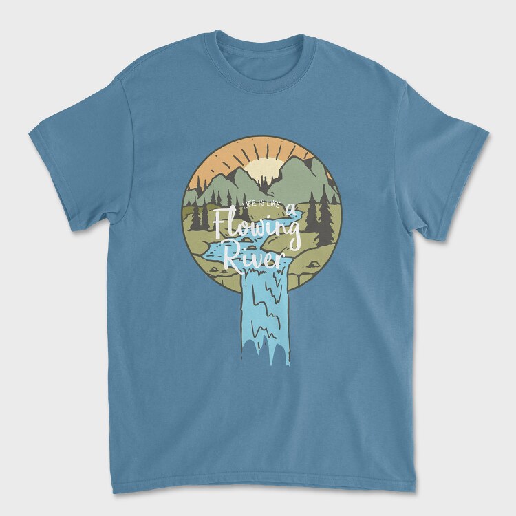 River Valley, Unisex Men's T-Shirt