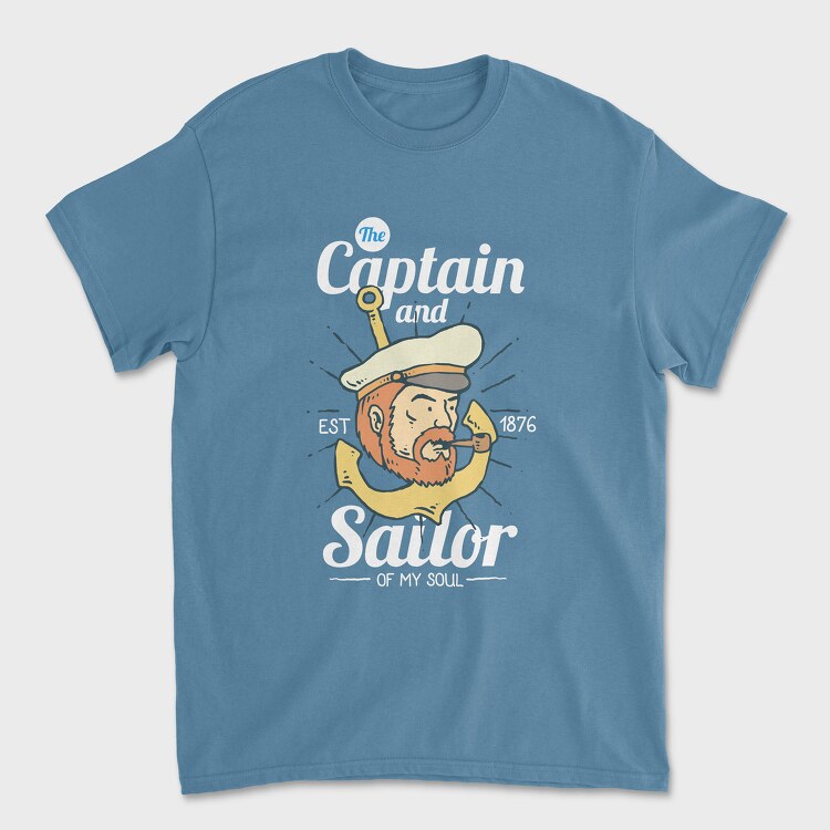 The Captain and Sailor, Unisex Men's T-Shirt