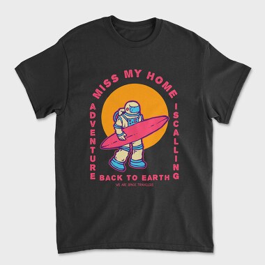 Astro Surfing, Unisex Men's T-Shirt