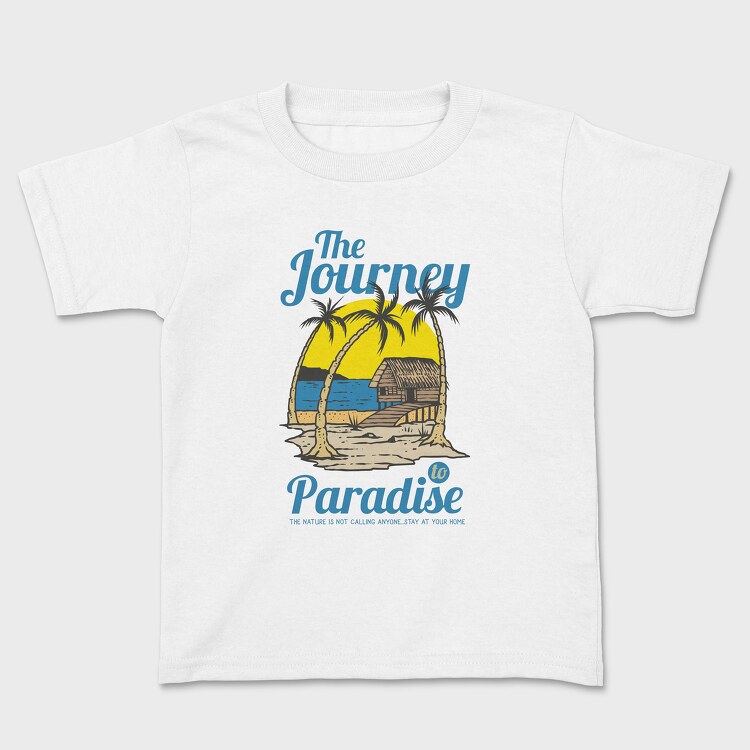 Beach Cabin, Kids' T-Shirt