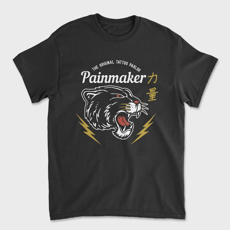 Black Puma Tattoo, Unisex Men's T-Shirt