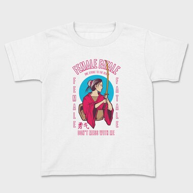 Female Fatale, Kids' T-Shirt