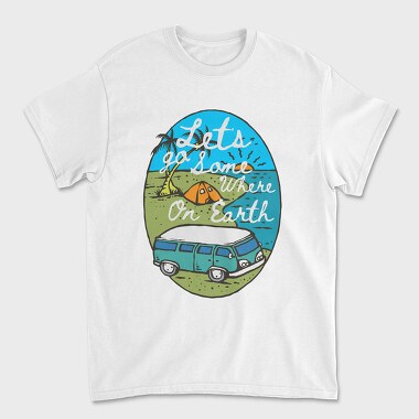 Let's Go Somewhere, Unisex Men's T-Shirt