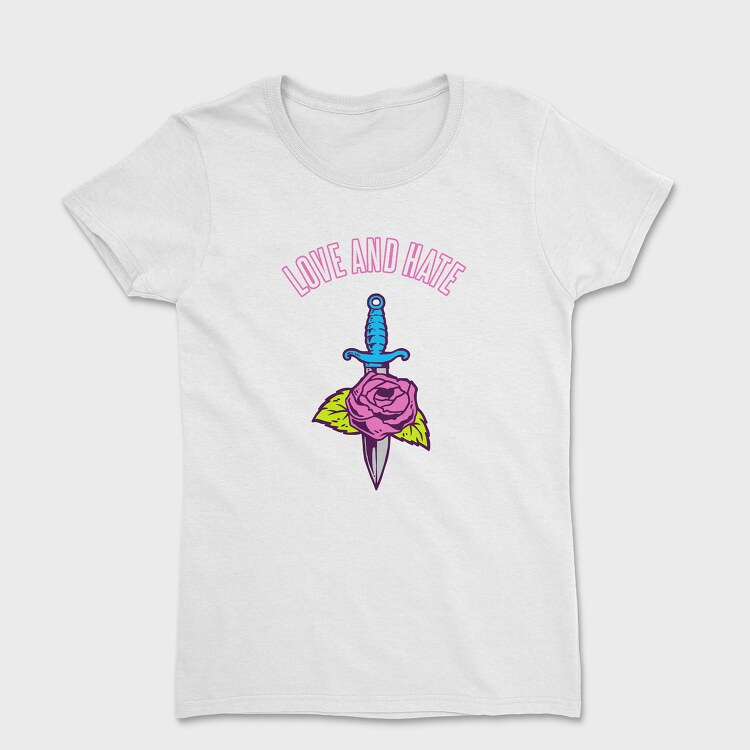 Love and Hate, Women's T-Shirt
