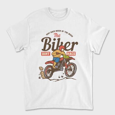 Motocross Retro, Унисекс Мъжка Тениска