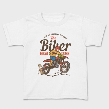 Motocross Retro, Kids' T-Shirt