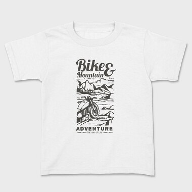 Ride To Mountain, Kids' T-Shirt