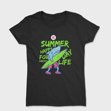 Shark Surfing, Women's T-Shirt
