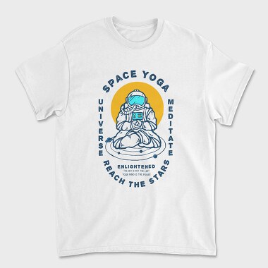 Space Yoga, Унисекс Мъжка Тениска