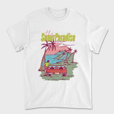Unisex Men's T-Shirt, Super Paradise