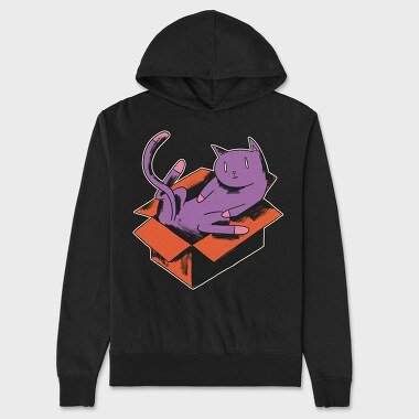 Cat In Box, Unisex Men's Hoodie