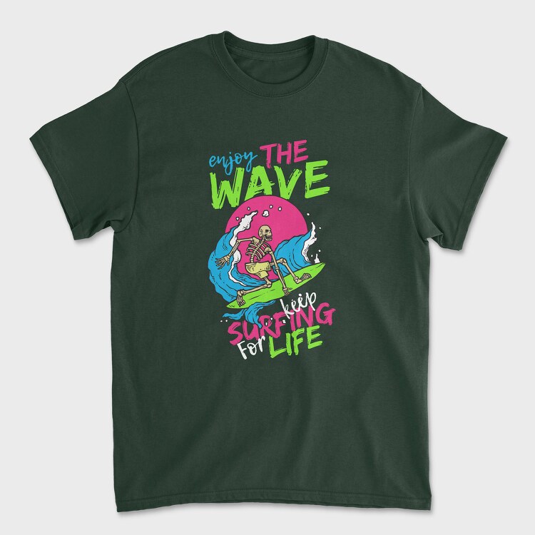 Surf For Life, Unisex Men's T-Shirt