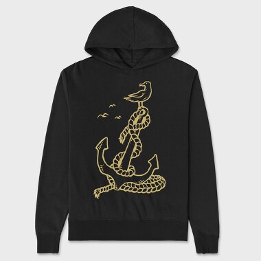 Anchor Bird, Unisex Men's Hoodie