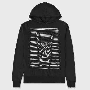 Rock Sign3 D, Unisex Men's Hoodie