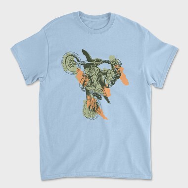 Motorbike Run, Unisex Men's T-Shirt