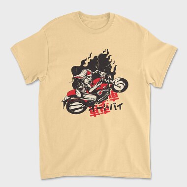 Motorcycle Girl, Unisex Men's T-Shirt