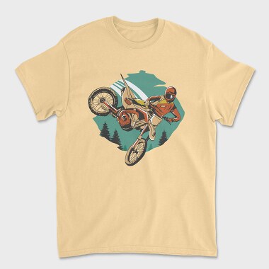 Motorcycle Winter, Unisex Men's T-Shirt