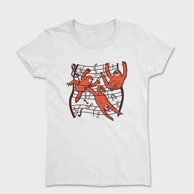 Sheetmusic Sloths, Women's T-Shirt