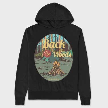 Unisex Men's Hoodie, Camp Fire