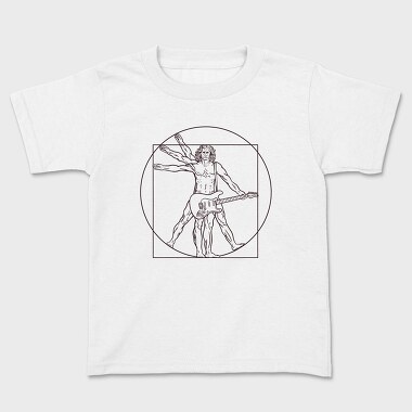 Man Guitar, Kids' T-Shirt
