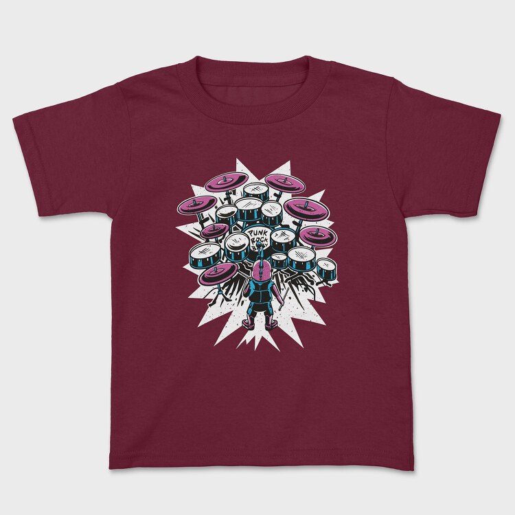 Baby Drummer, Kids' T-Shirt