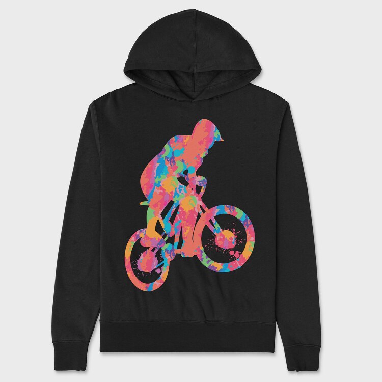Colorful Cyclist, Унисекс Мъжко Суичър