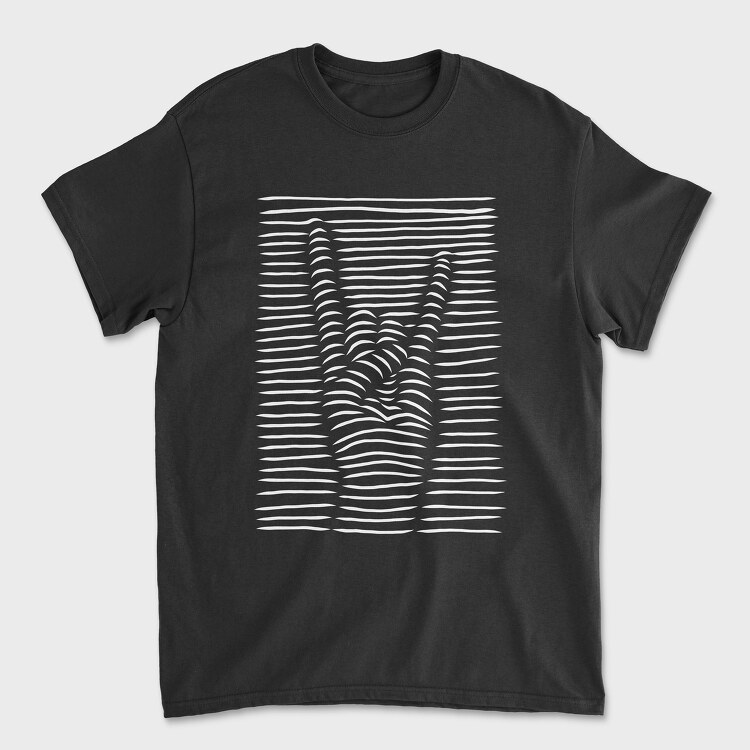 Rock Sign3 D, Unisex Men's T-Shirt