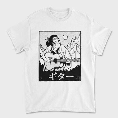 Samurai PlayGuitar, Unisex Men's T-Shirt