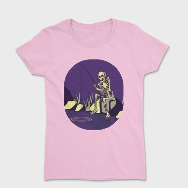 Fishing Skull, Women's T-Shirt