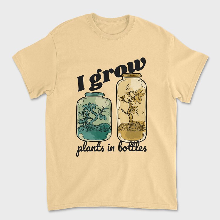 Bottle Gardning, Унисекс Мъжка Тениска