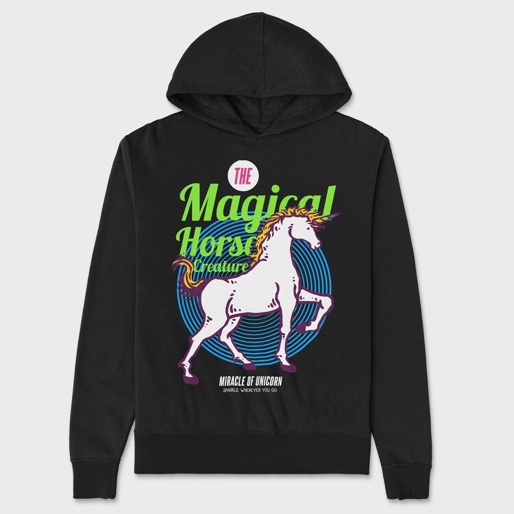 Magical Horse, Unisex Men's Hoodie