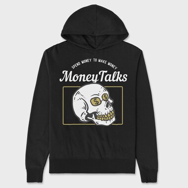 Dollar Skull, Unisex Men's Hoodie