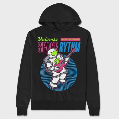 Astro Guitar, Unisex Men's Hoodie