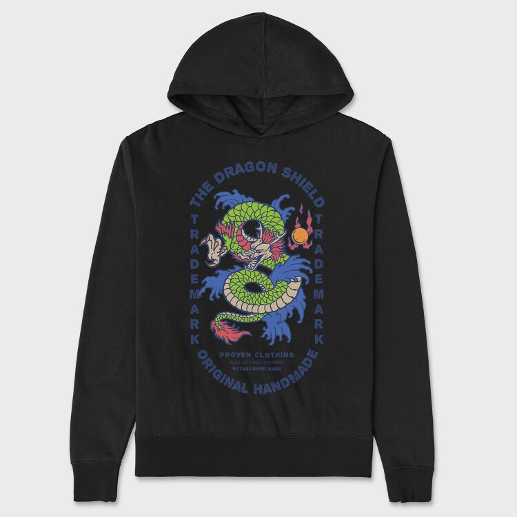 Retro Dragon, Unisex Men's Hoodie
