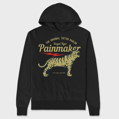 Tiger Vintage Label, Unisex Men's Hoodie