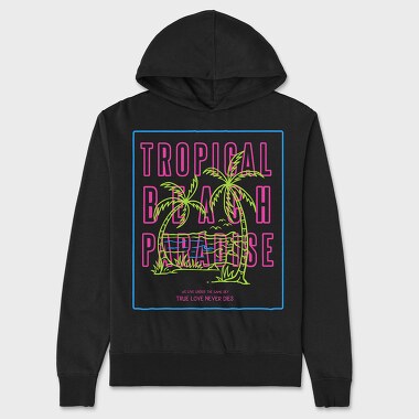 Tropical, Unisex Men's Hoodie