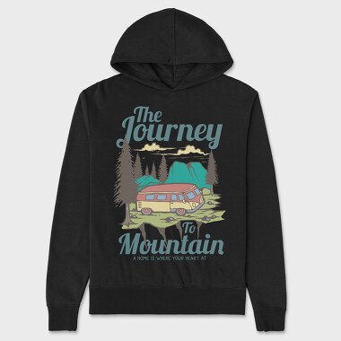 Journey To The Mountain, Unisex Men's Hoodie