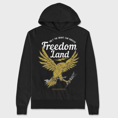 Land Of Freedom, Unisex Men's Hoodie
