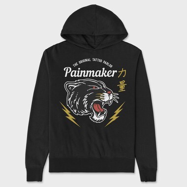 Black Puma Tattoo, Unisex Men's Hoodie