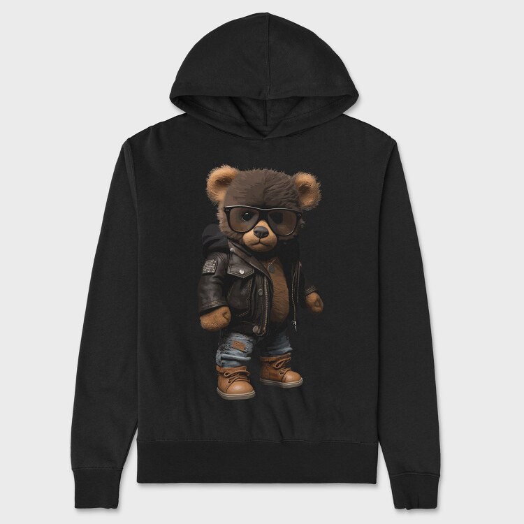Teddy Bear With Glasses, Unisex Men's Hoodie