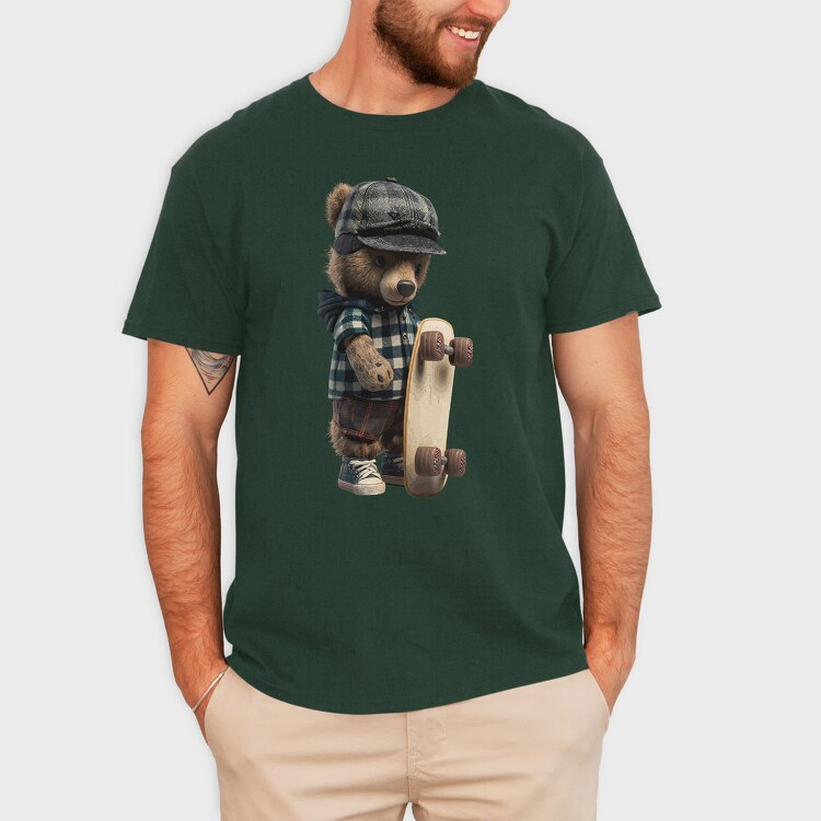 Teddy Skate, Unisex Men's T-Shirt