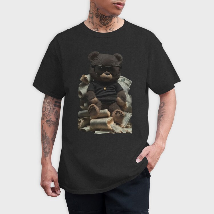 Teddy Bear Money, Унисекс Мъжка Тениска