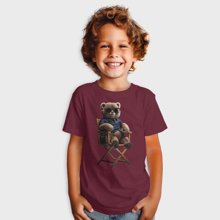 Teddy Bear on Chair, Kids' T-Shirt