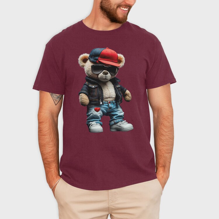 Cool Teddy Bear, Унисекс Мъжка Тениска