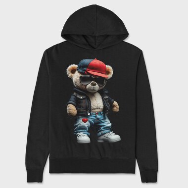 Cool Teddy Bear, Unisex Men's Hoodie