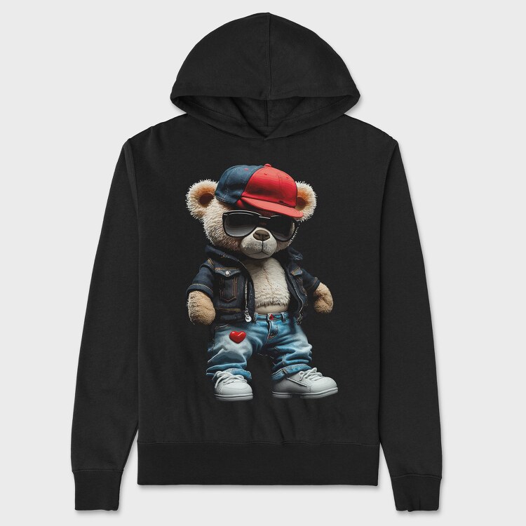 Cool Teddy Bear, Unisex Men's Hoodie