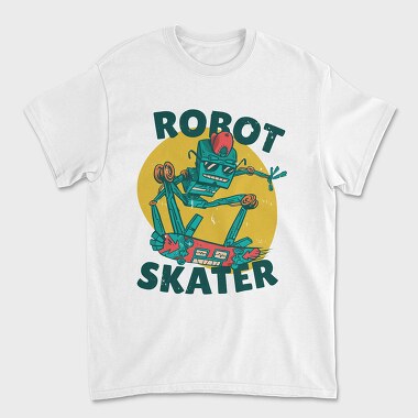 Robot Skater, Unisex Men's T-Shirt