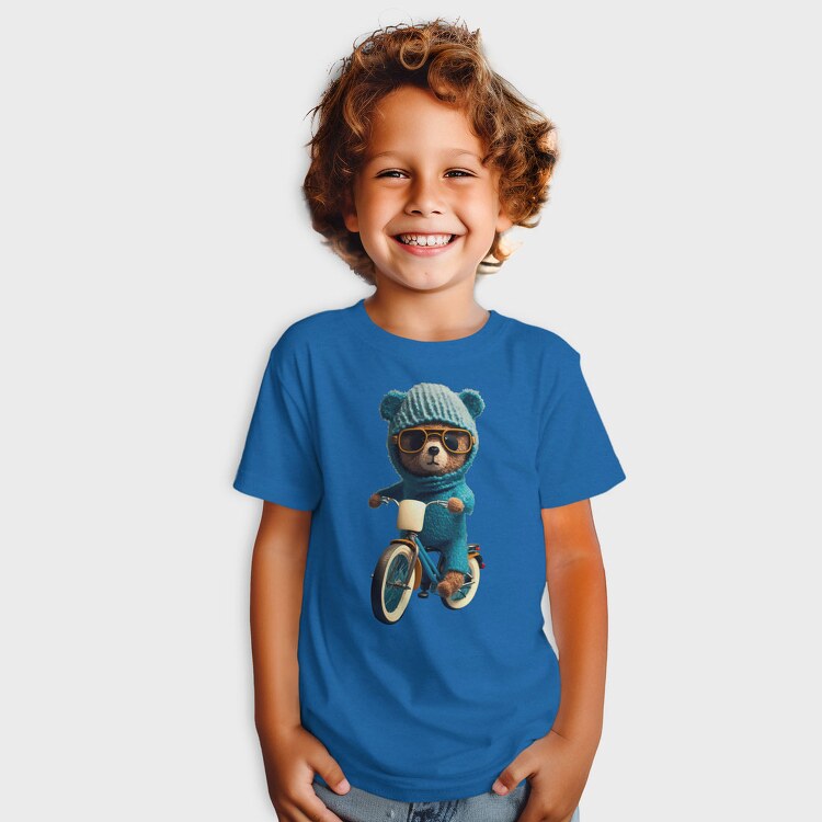 Teddy Bear Bicycle, Kids' T-Shirt