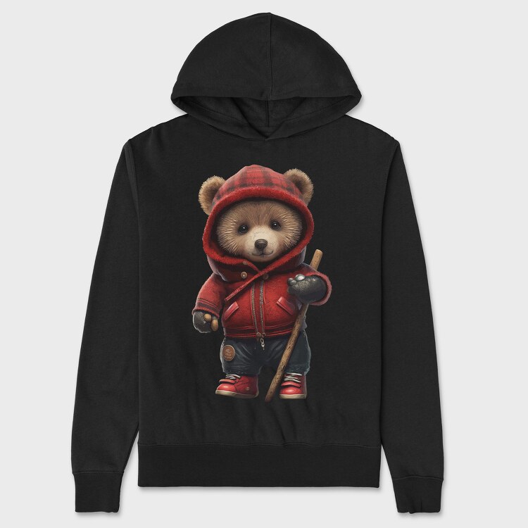 Teddy Bear Stick, Unisex Men's Hoodie
